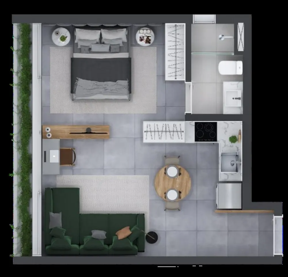 Apartamento, 1 quarto, 42 m² - Foto 11