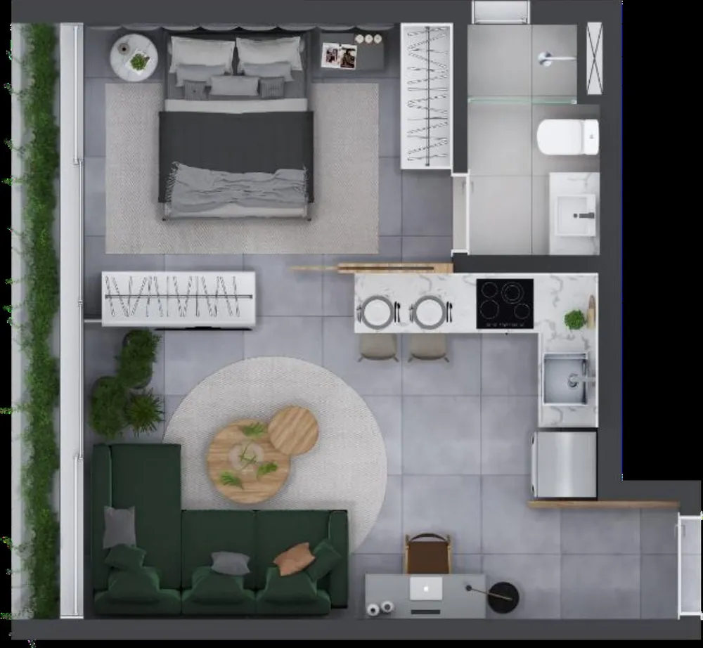 Apartamento, 1 quarto, 42 m² - Foto 12