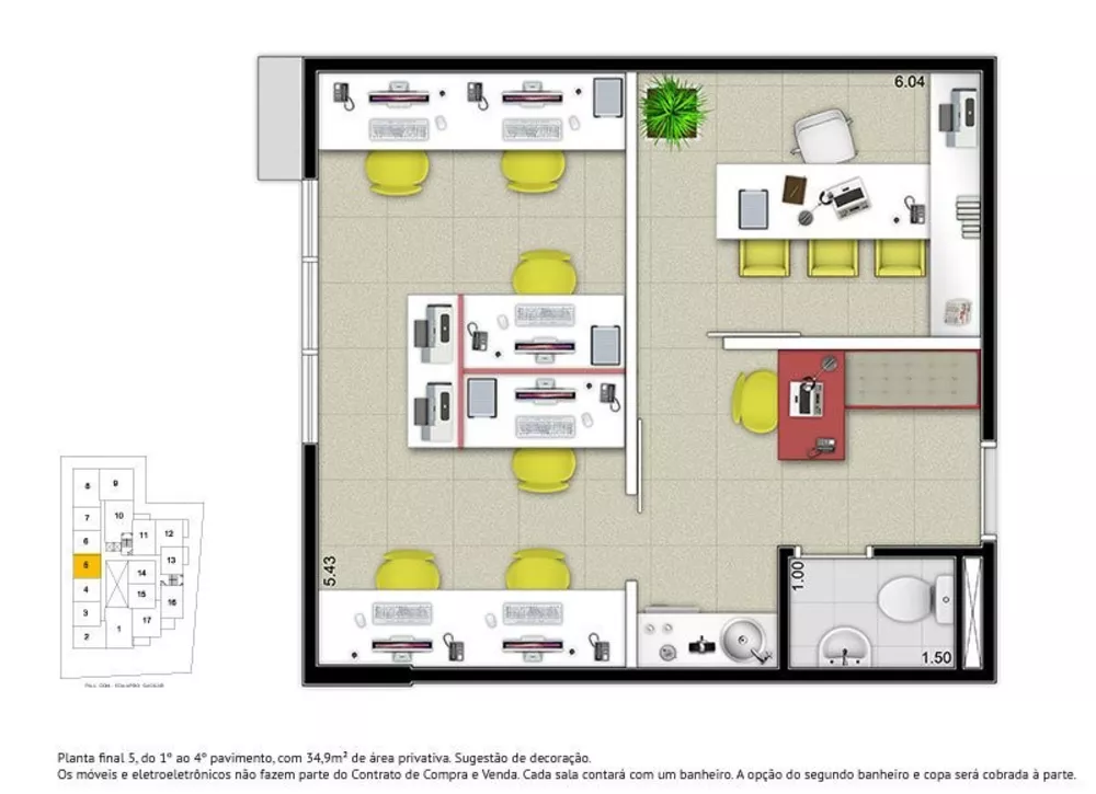 Sala-Conjunto, 67 m² - Foto 1