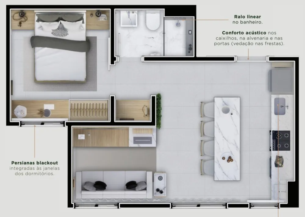 Apartamento, 2 quartos, 35 m² - Foto 12