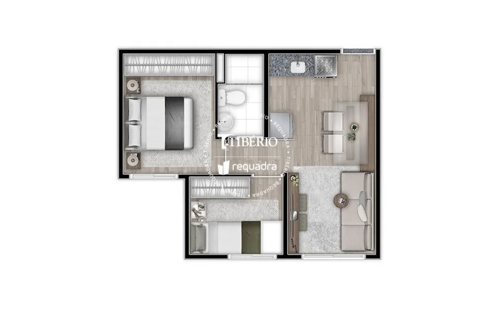 Apartamento, 2 quartos, 34 m² - Foto 7