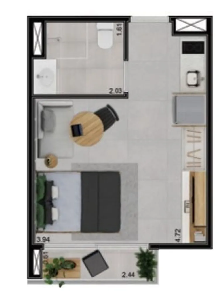 Apartamento, 1 quarto, 24 m² - Foto 18