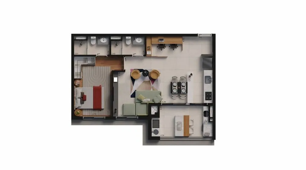 Apartamento, 2 quartos, 73 m² - Foto 8