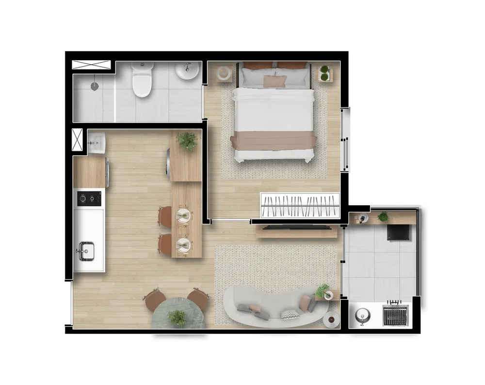 Apartamento, 2 quartos, 37 m² - Foto 12