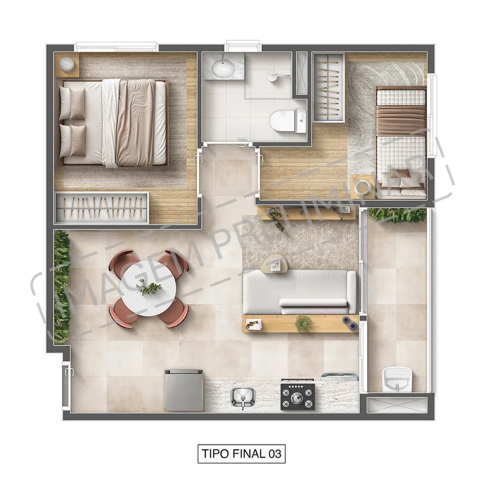 Apartamento, 1 quarto, 25 m² - Foto 12