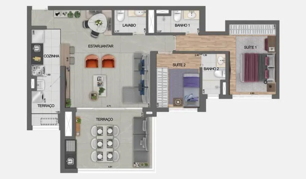 Apartamento, 3 quartos, 91 m² - Foto 19