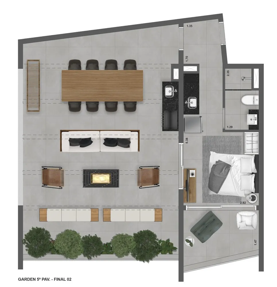 Apartamento, 1 quarto, 24 m² - Foto 8