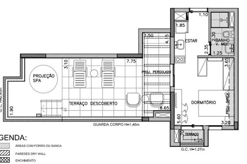 Cobertura, 1 quarto, 56 m² - Foto 4