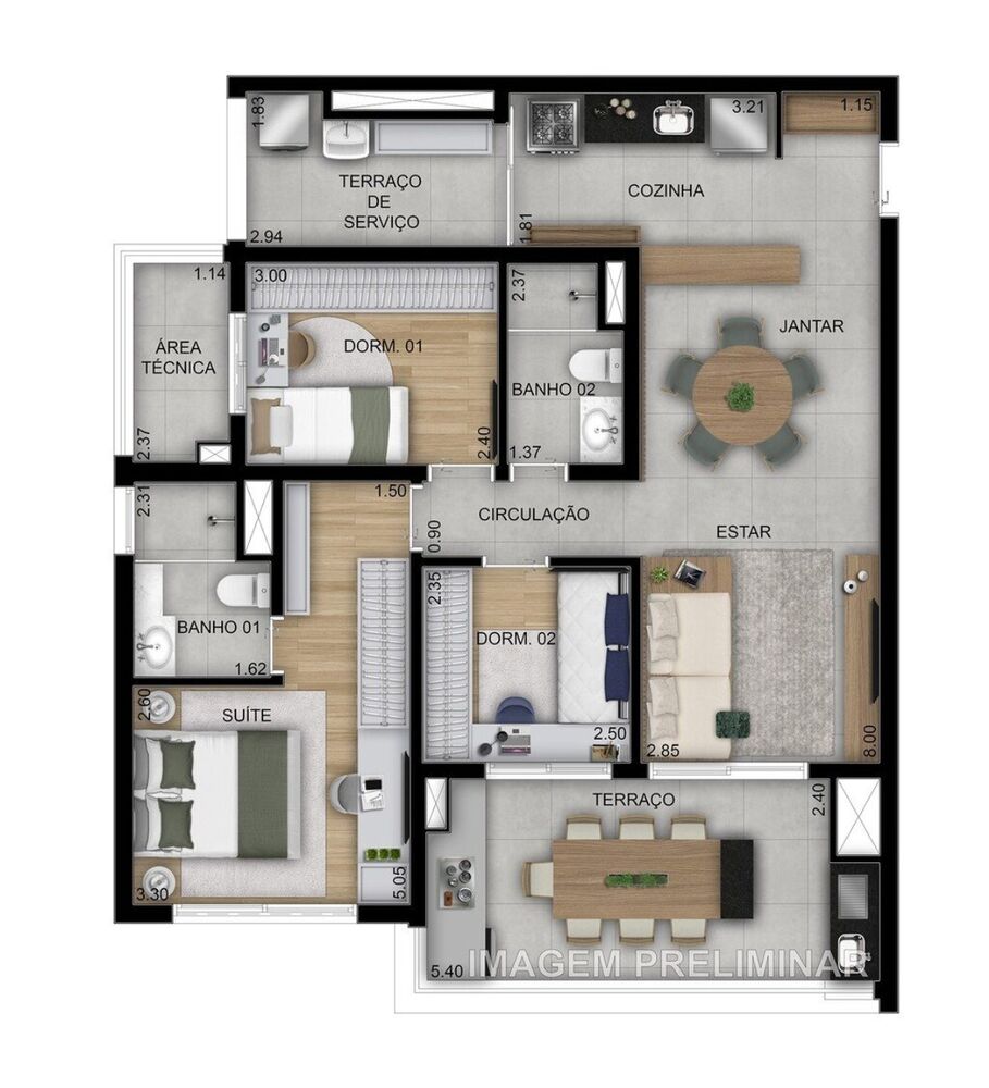 Apartamento, 3 quartos, 94 m² - Foto 12