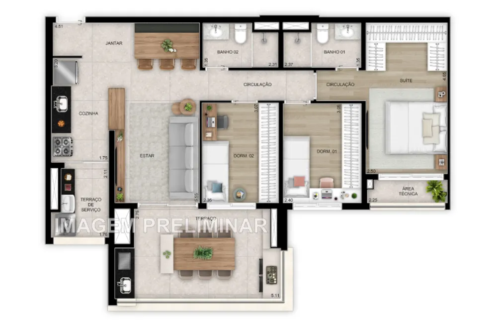 Apartamento, 3 quartos, 91 m² - Foto 24