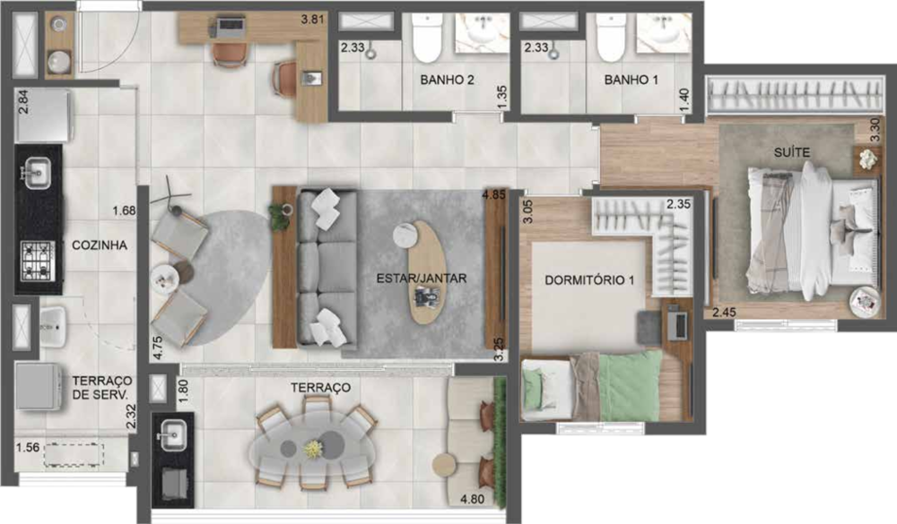 Apartamento, 1 quarto, 32 m² - Foto 15