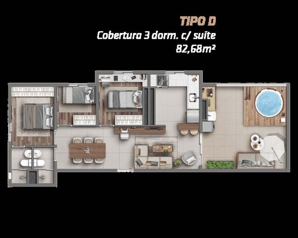 Apartamento, 2 quartos, 40 m² - Foto 5