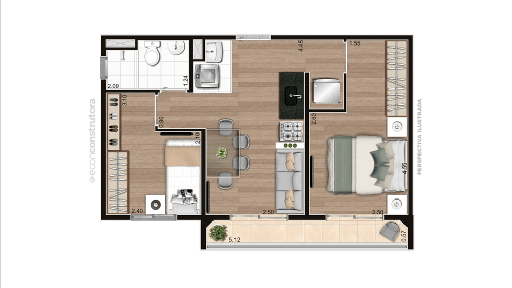 Apartamento, 2 quartos, 38 m² - Foto 16
