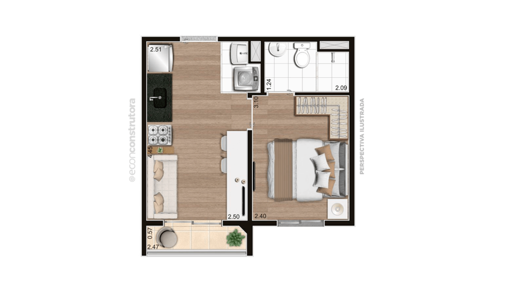 Apartamento, 2 quartos, 38 m² - Foto 13