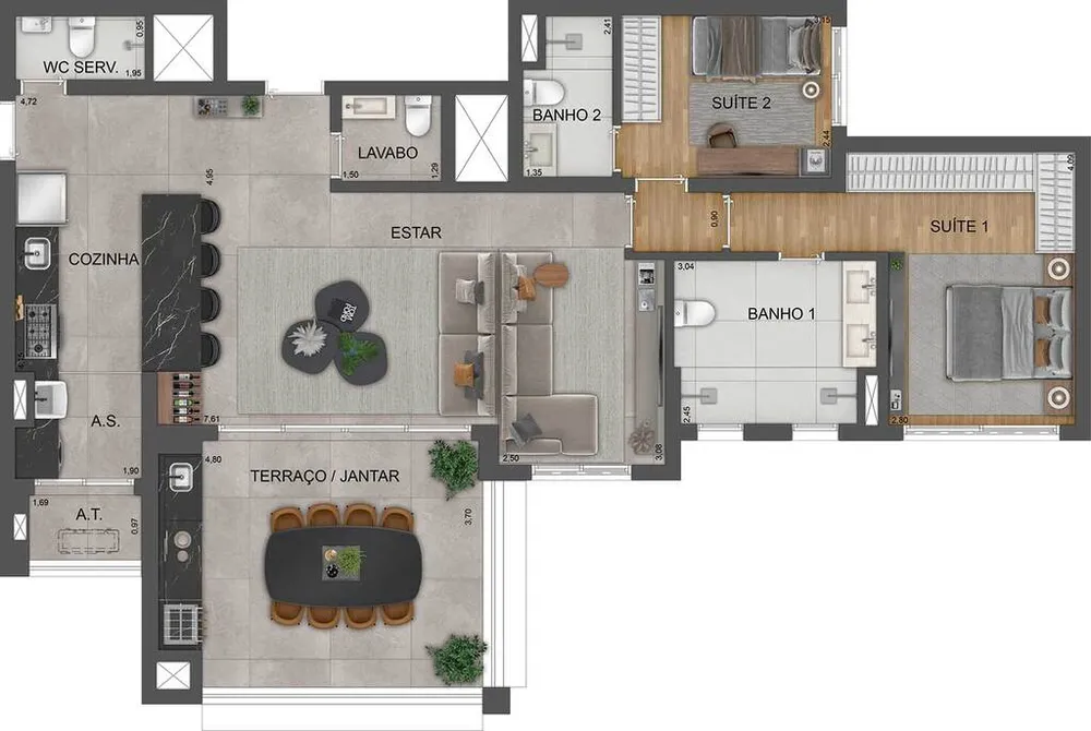 Apartamento, 3 quartos, 118 m² - Foto 20