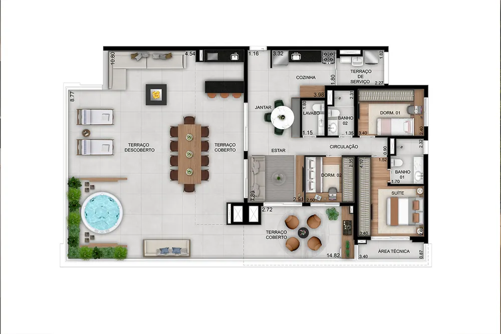 Apartamento, 3 quartos, 100 m² - Foto 8