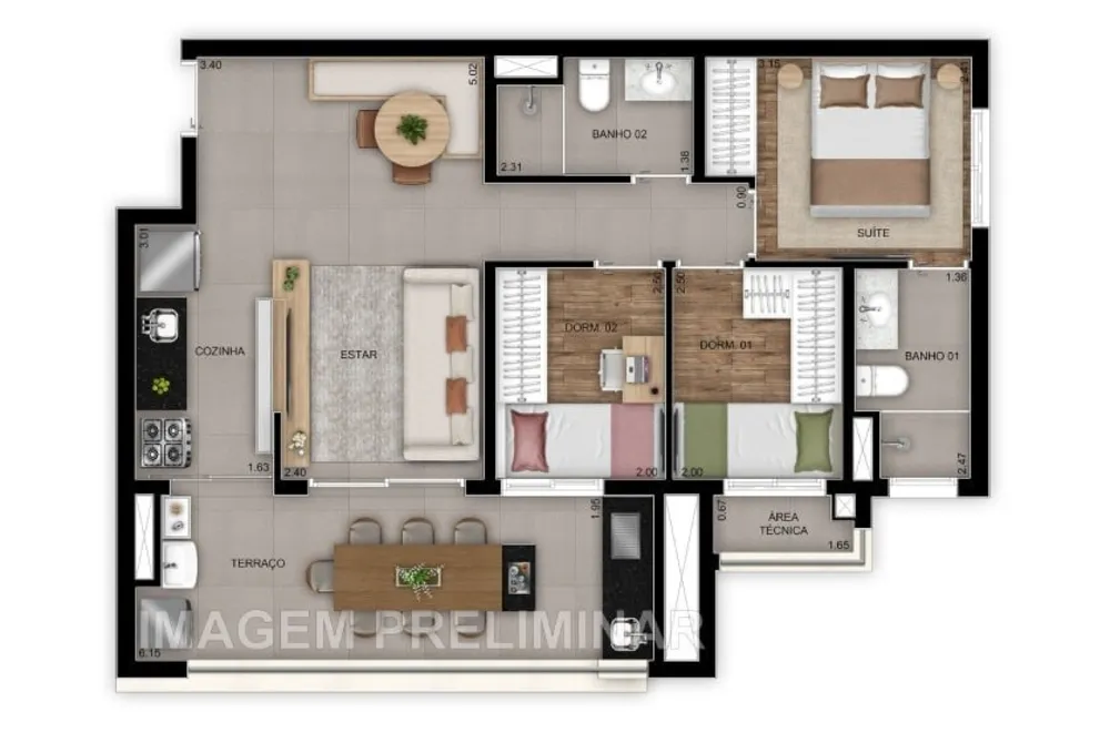 Apartamento, 3 quartos, 110 m² - Foto 17