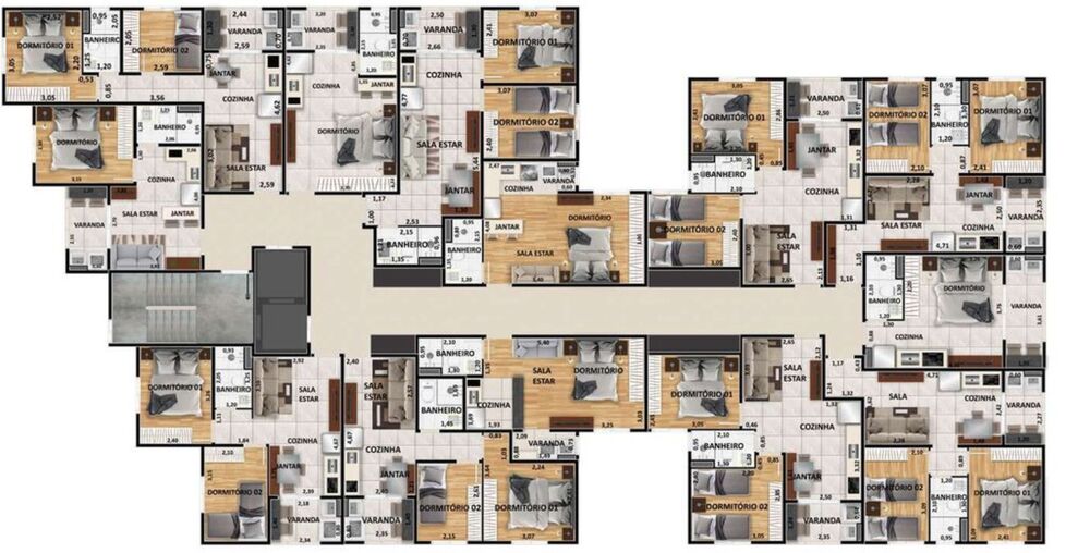 Apartamento, 2 quartos, 61 m² - Foto 3