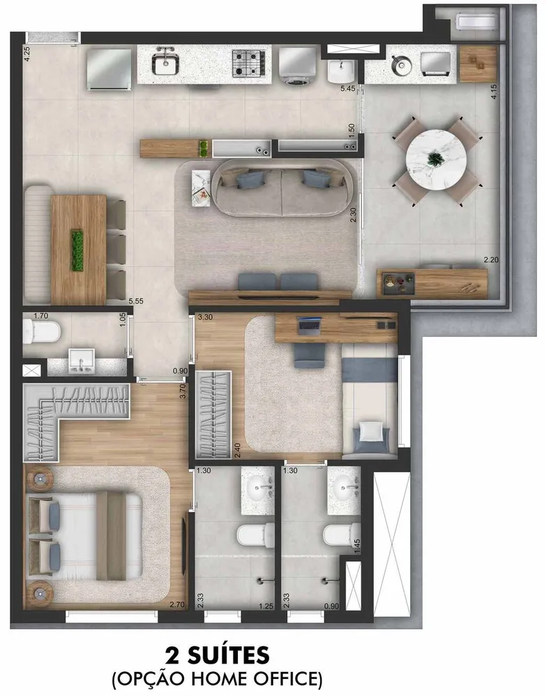 Apartamento, 2 quartos, 67 m² - Foto 7