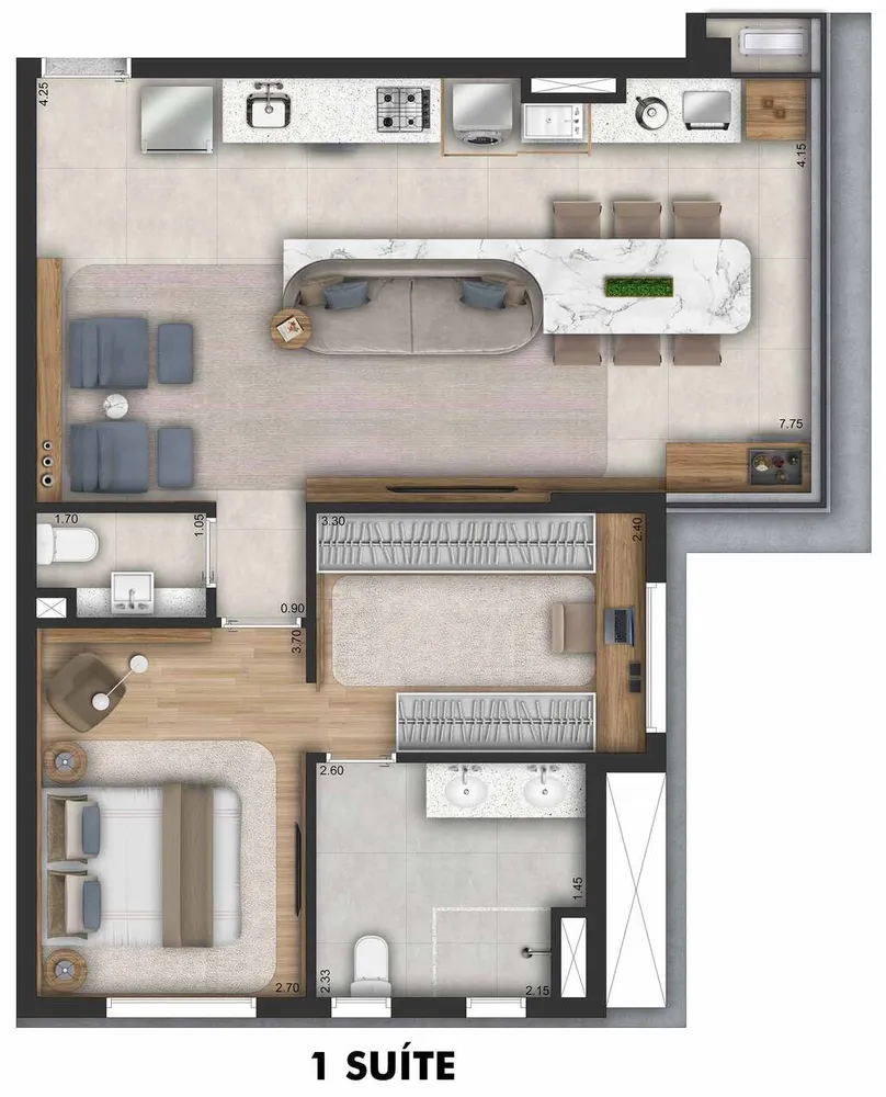 Apartamento, 2 quartos, 67 m² - Foto 8