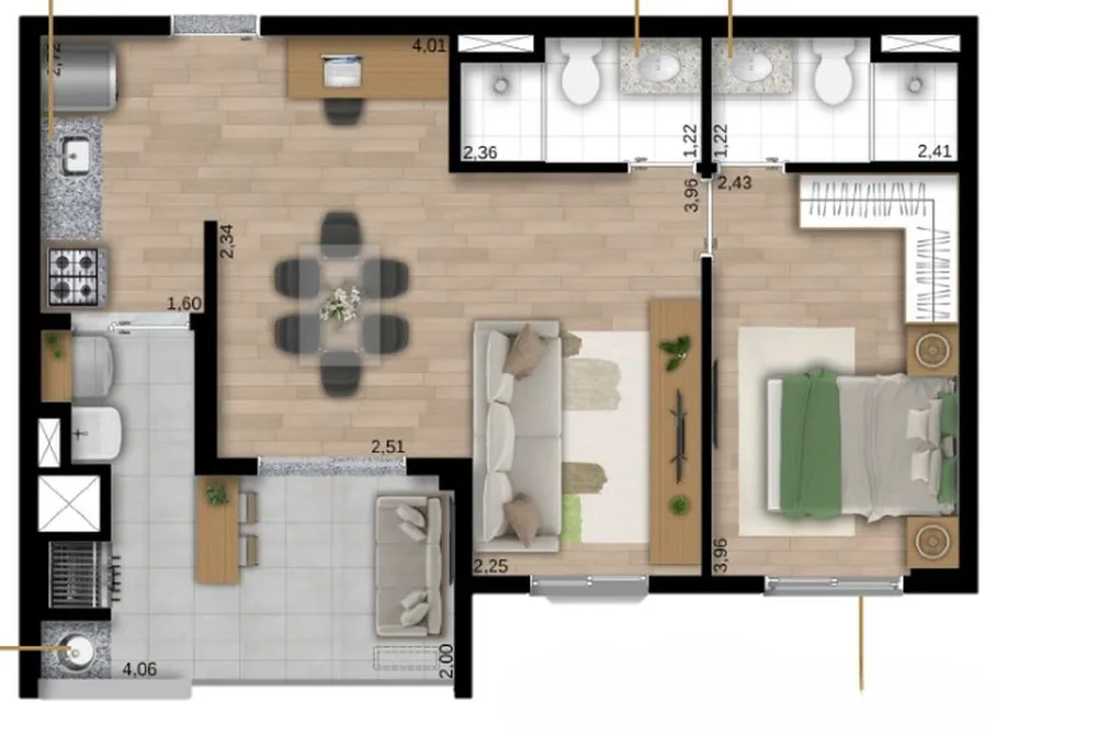 Apartamento, 3 quartos, 75 m² - Foto 8