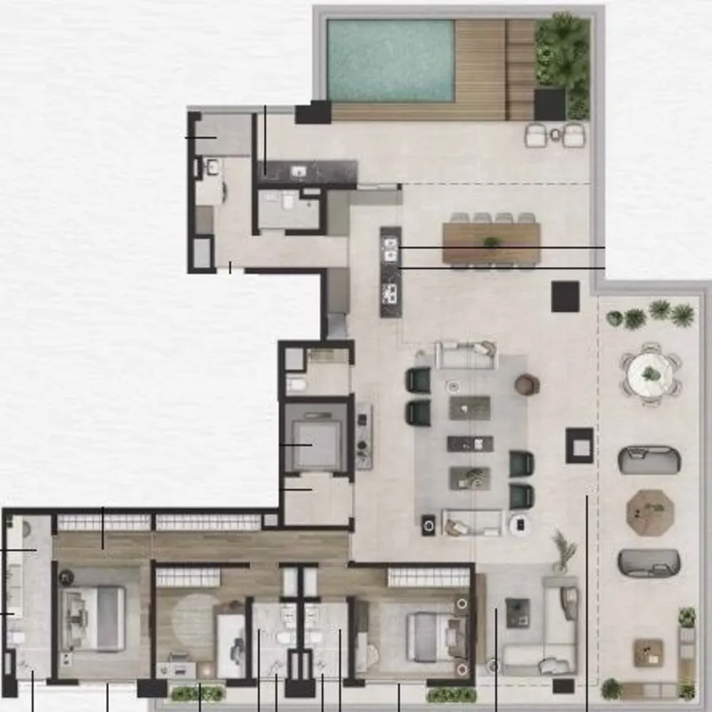 Cobertura, 3 quartos, 314 m² - Foto 12