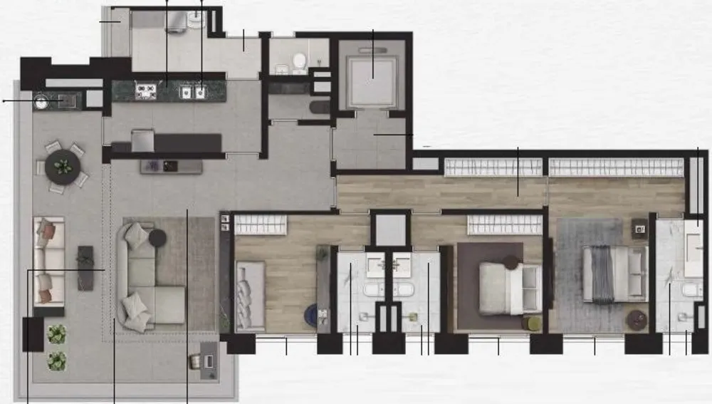 Cobertura, 3 quartos, 314 m² - Foto 9