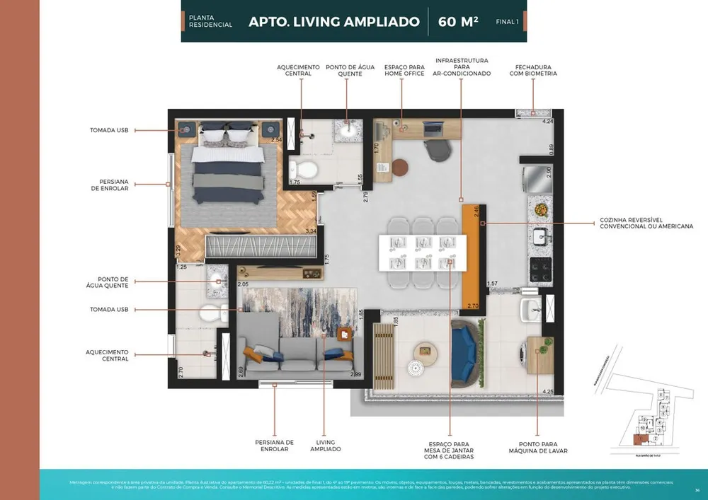 Apartamento, 1 quarto, 25 m² - Foto 3