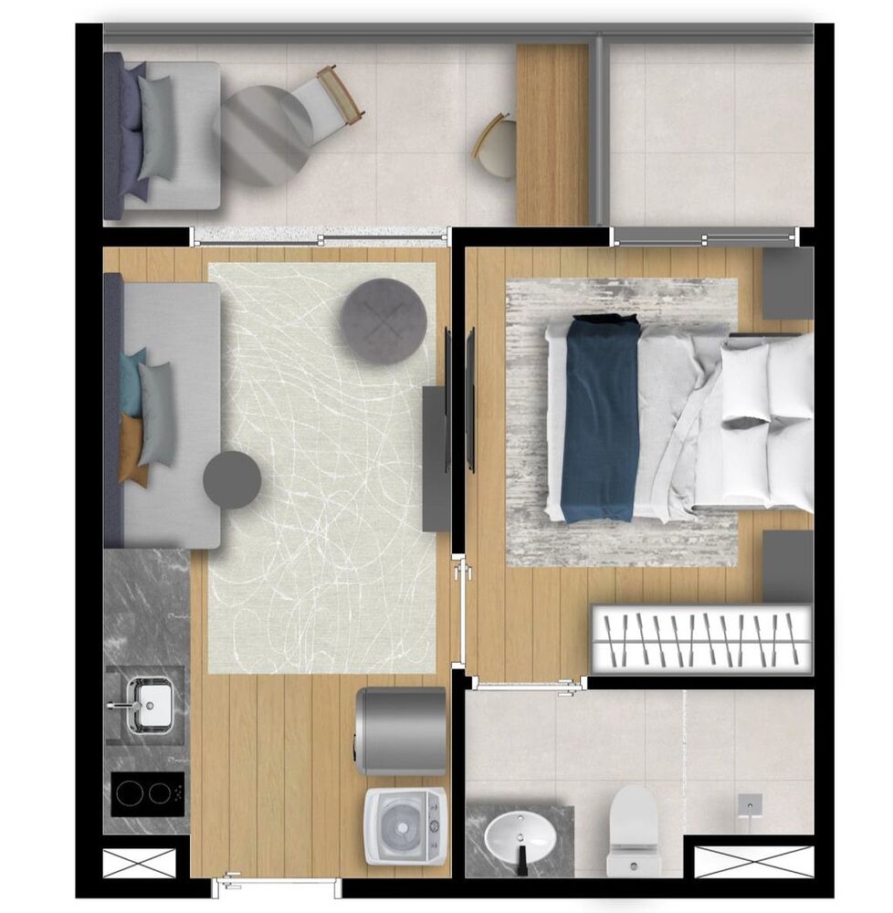 Apartamento, 1 quarto, 31 m² - Foto 4