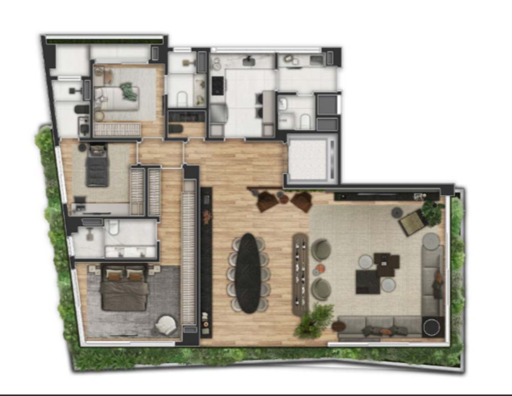 Apartamento, 3 quartos, 200 m² - Foto 2
