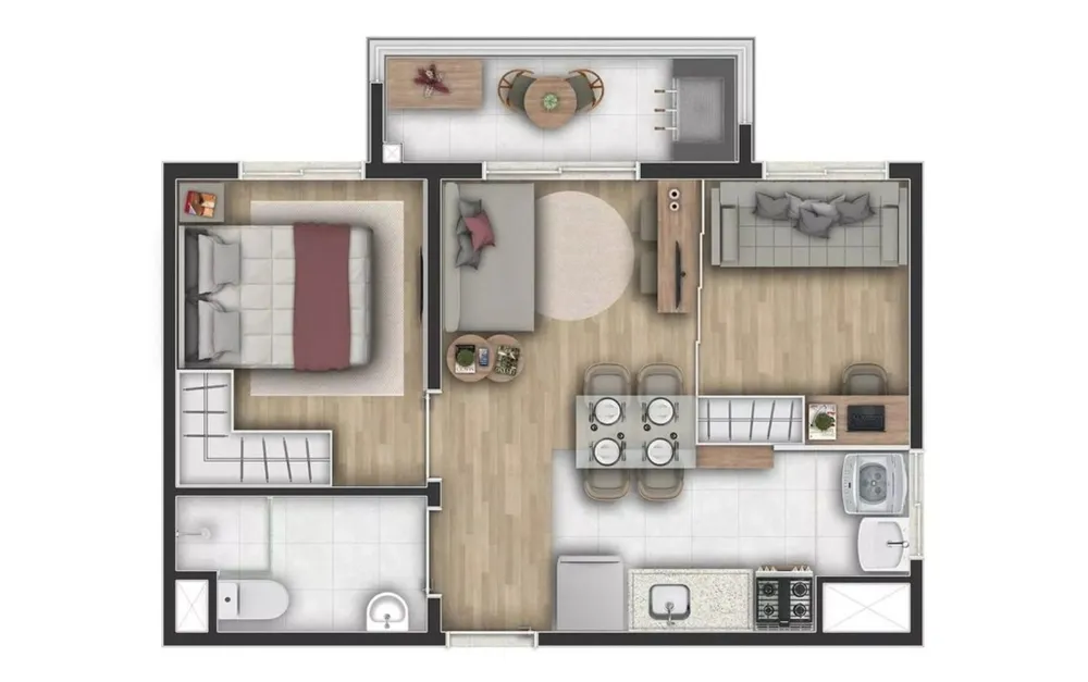 Apartamento, 1 quarto, 35 m² - Foto 7