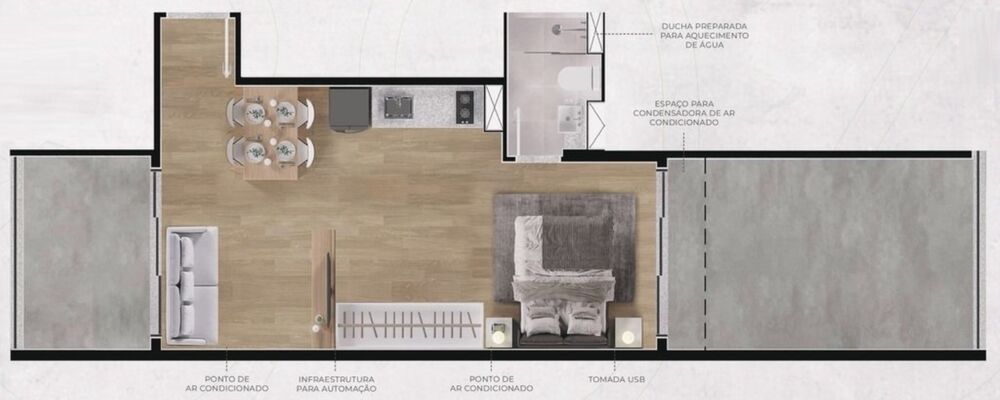 Apartamento, 1 quarto, 37 m² - Foto 12
