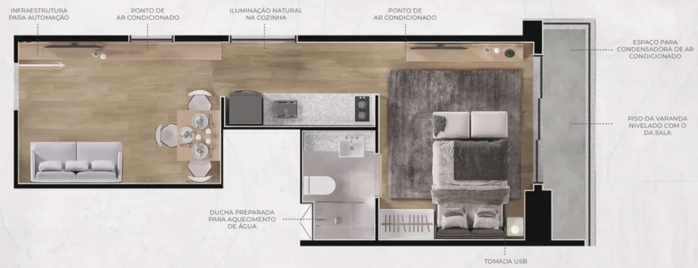 Apartamento, 1 quarto, 37 m² - Foto 28