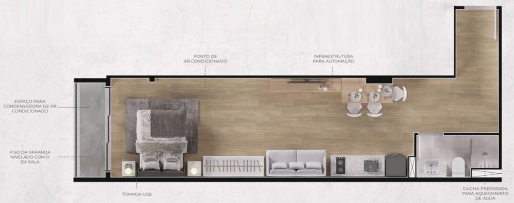 Apartamento, 1 quarto, 37 m² - Foto 6