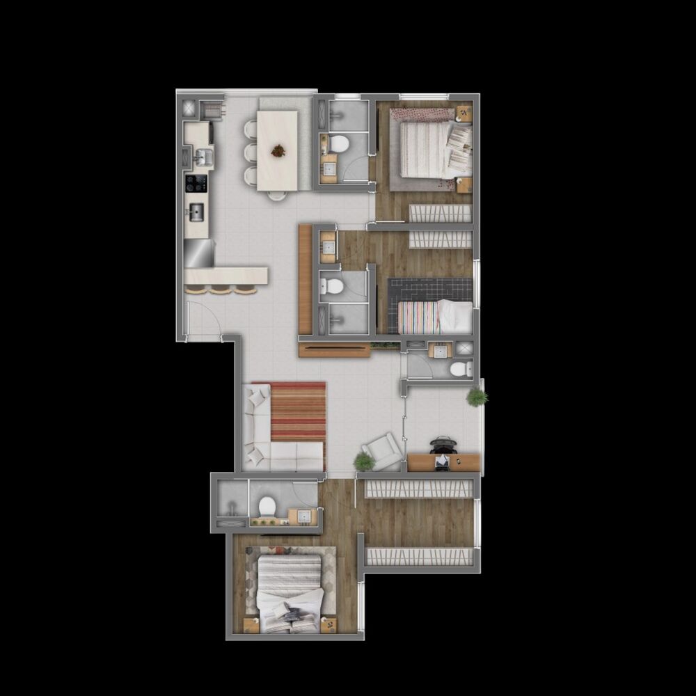 Apartamento, 2 quartos, 81 m² - Foto 2
