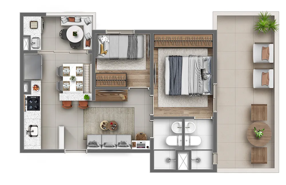 Cobertura, 3 quartos, 70 m² - Foto 7