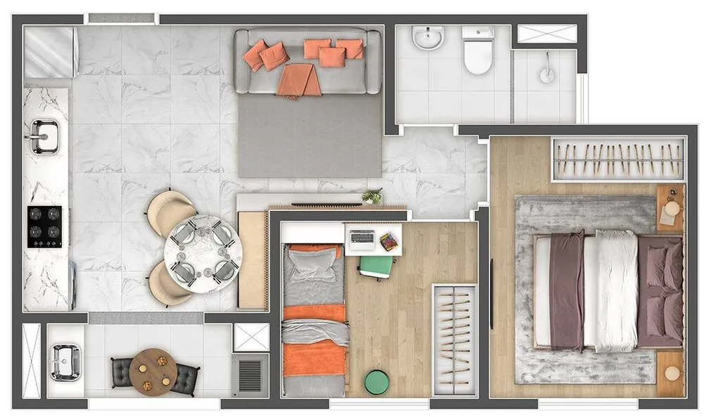 Apartamento, 1 quarto, 52 m² - Foto 8
