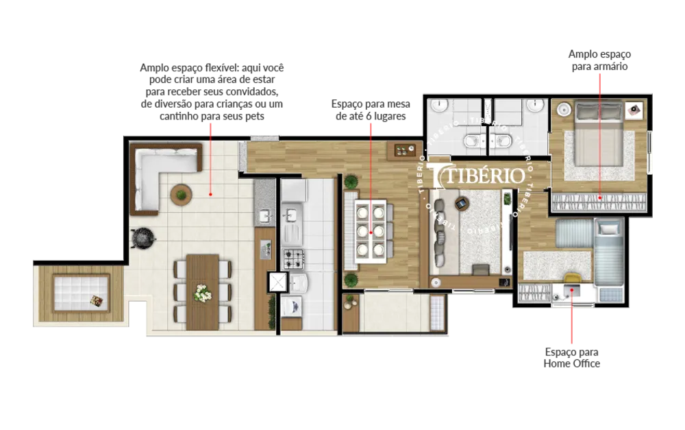 Apartamento, 3 quartos, 59 m² - Foto 12