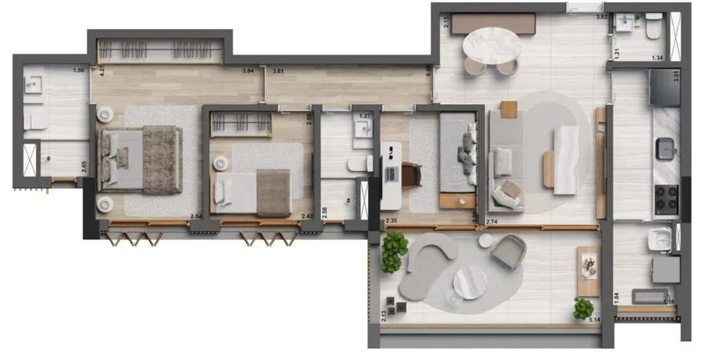 Apartamento, 2 quartos, 70 m² - Foto 4