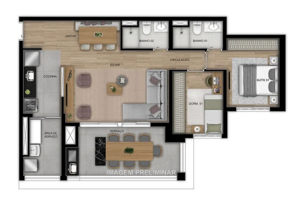 Apartamento, 3 quartos, 84 m² - Foto 20