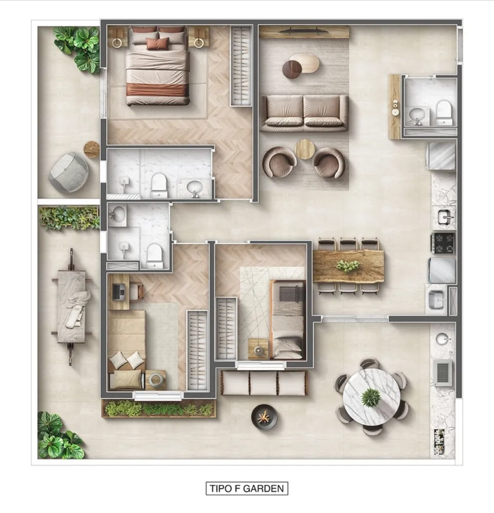 Apartamento, 3 quartos, 156 m² - Foto 7