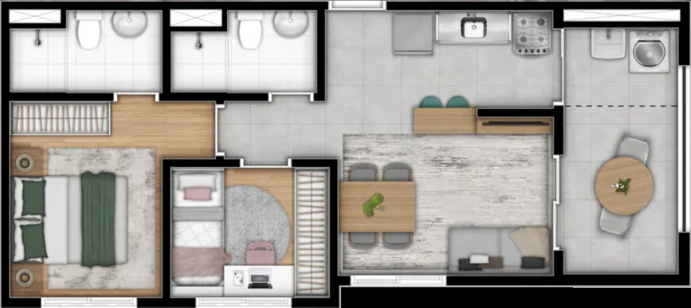 Apartamento, 2 quartos, 50 m² - Foto 12