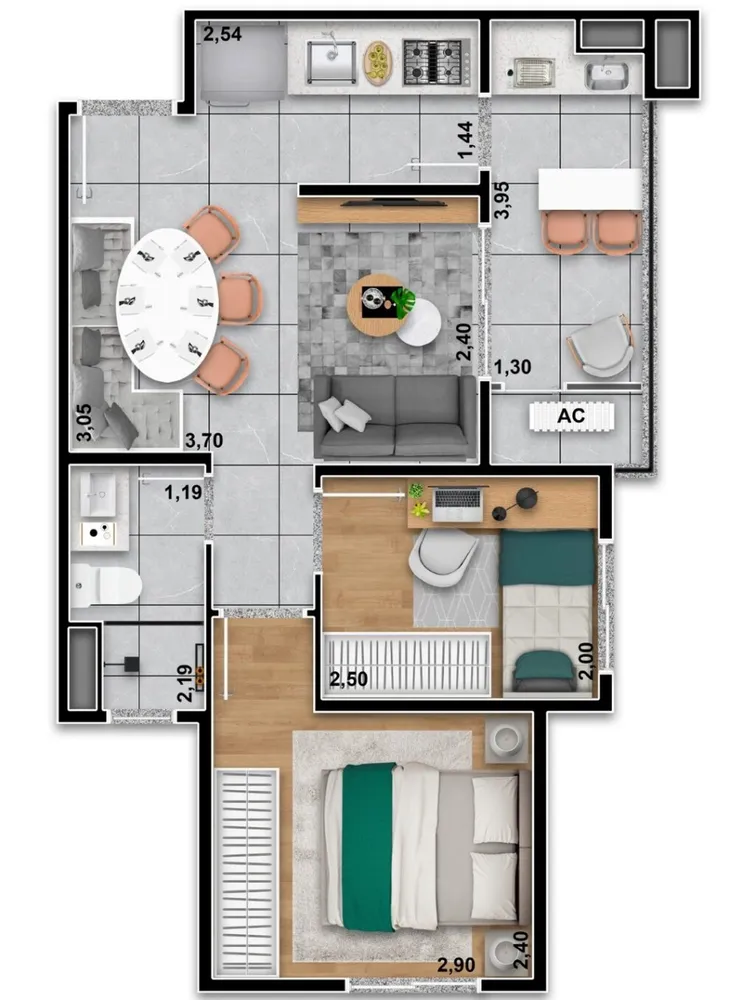 Apartamento, 1 quarto, 27 m² - Foto 16