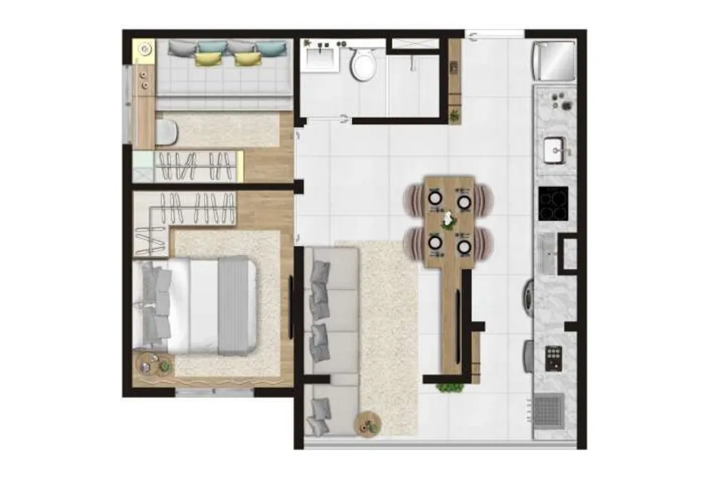 Apartamento, 2 quartos, 37 m² - Foto 12