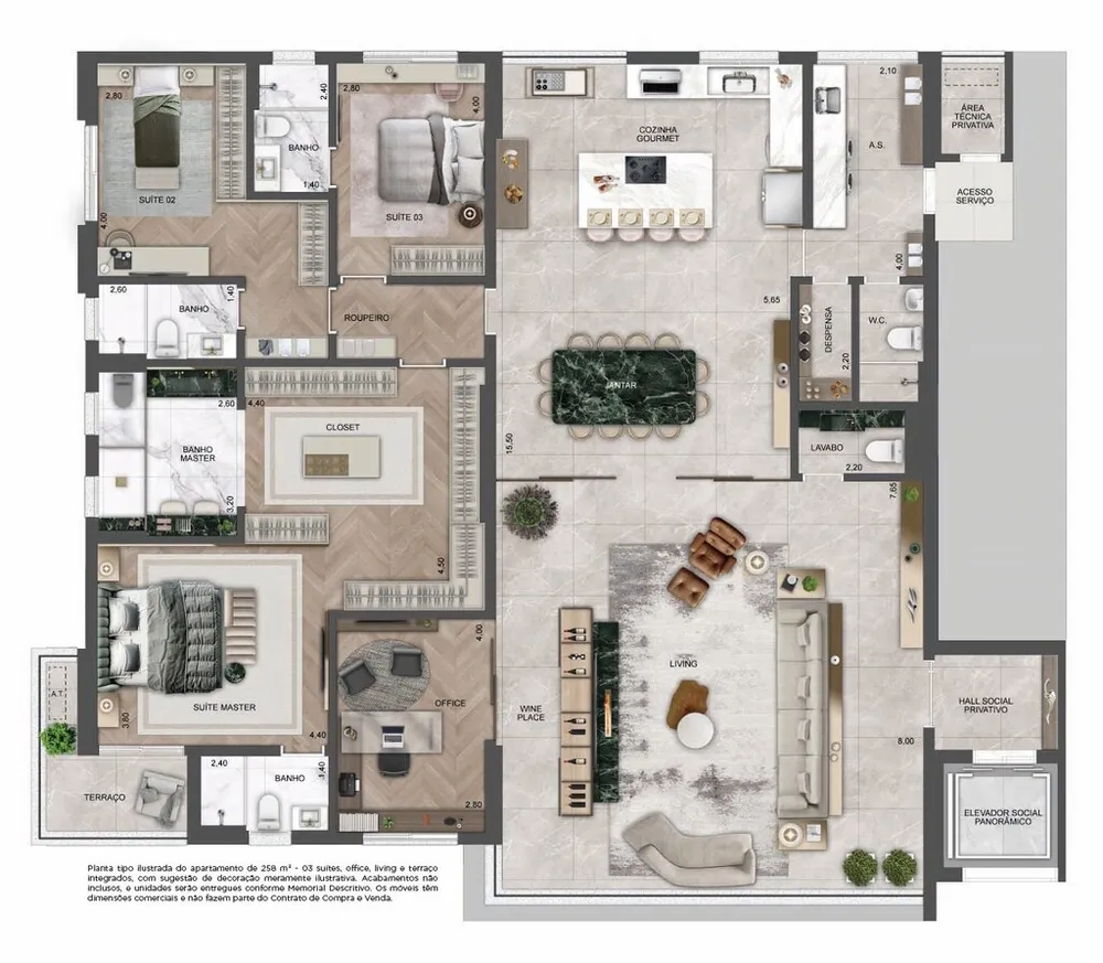 Apartamento, 4 quartos, 258 m² - Foto 8