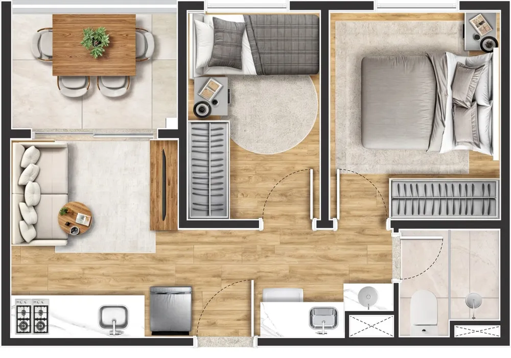 Apartamento, 2 quartos, 35 m² - Foto 15