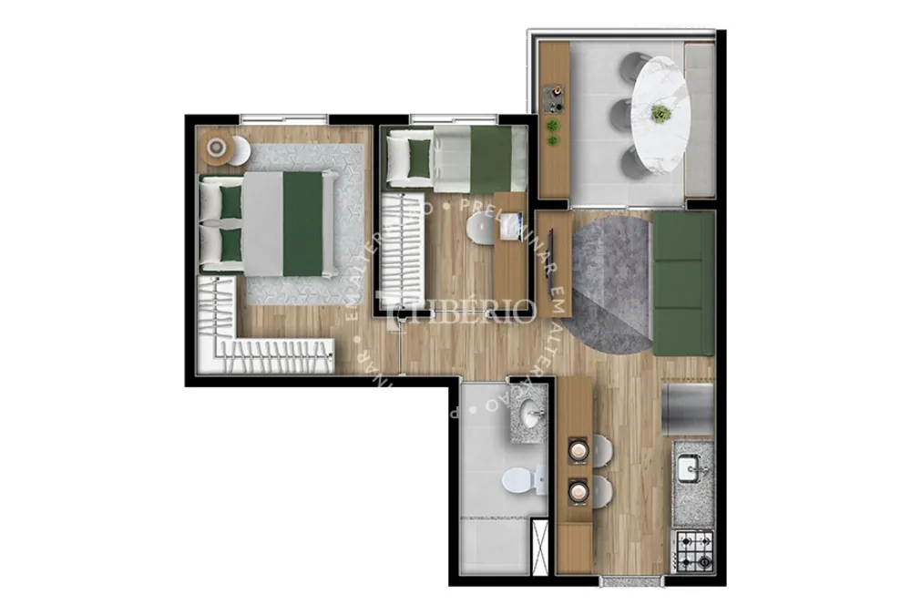 Apartamento, 2 quartos, 39 m² - Foto 14
