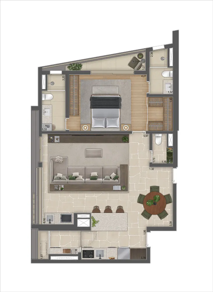 Cobertura, 3 quartos, 161 m² - Foto 8