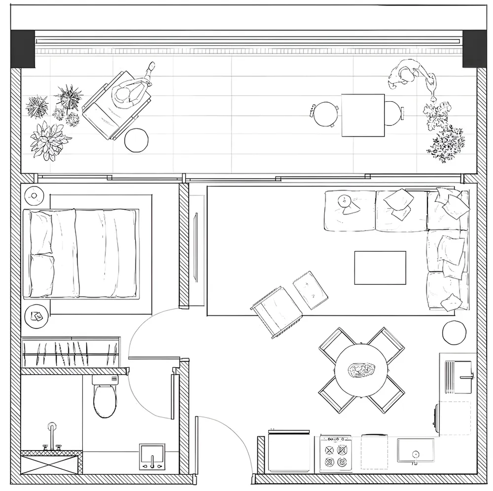 Apartamento, 1 quarto, 54 m² - Foto 8