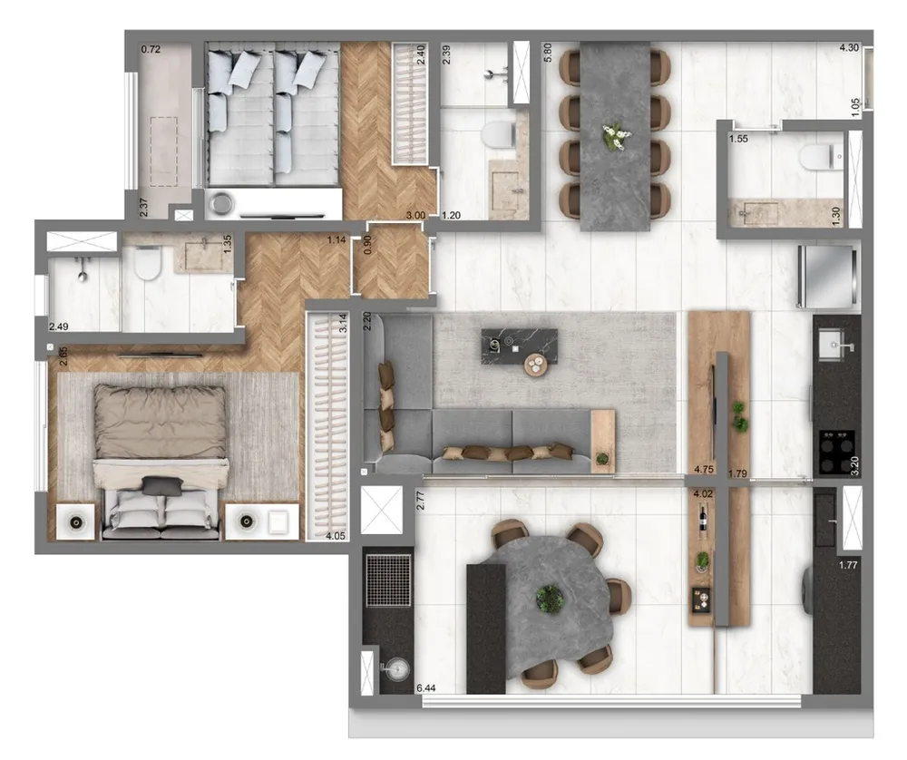 Apartamento, 2 quartos, 75 m² - Foto 16